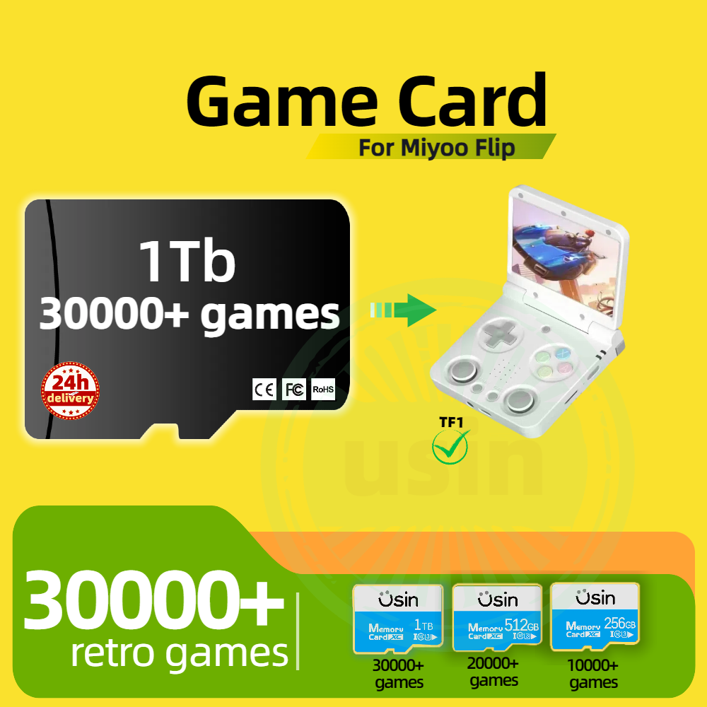 Gaming Console Latest - การ์ดเกมสําหรับ Miyoo Flip 30000 + Retro