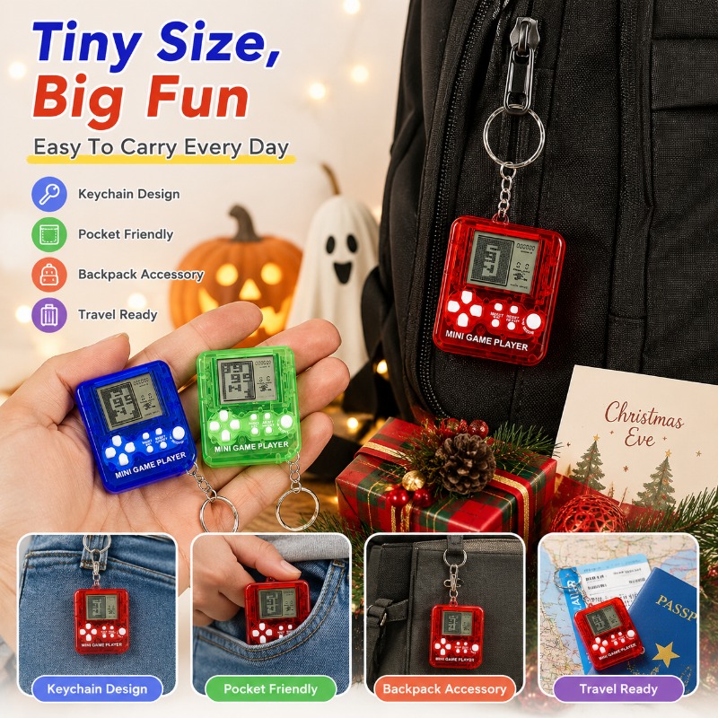 เครื่องเล่นเกมมินิเททริสแบบพกพ - Gaming Console Keychain บทวิจารณ์และราคา