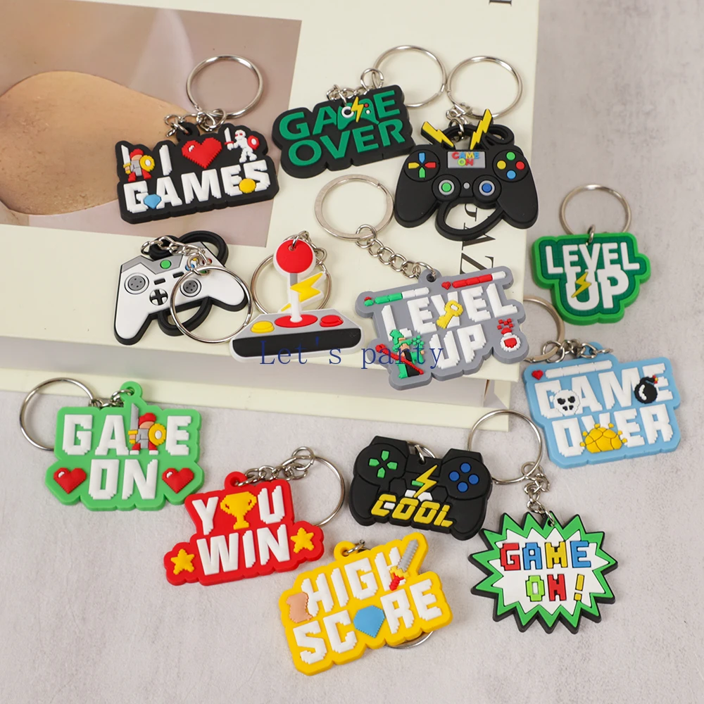 13 ชิ้นวิดีโอเกมธีมพวงกุญแจ PV - Gaming Console Keychain บทวิจารณ์และราคา