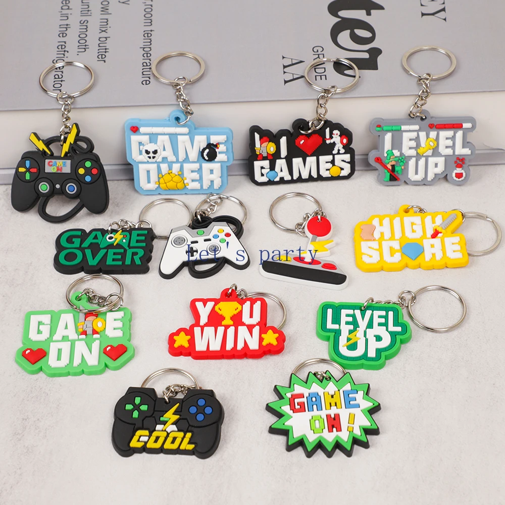 13 ชิ้นวิดีโอเกมธีมพวงกุญแจ PV - Gaming Console Keychain บทวิจารณ์และราคา