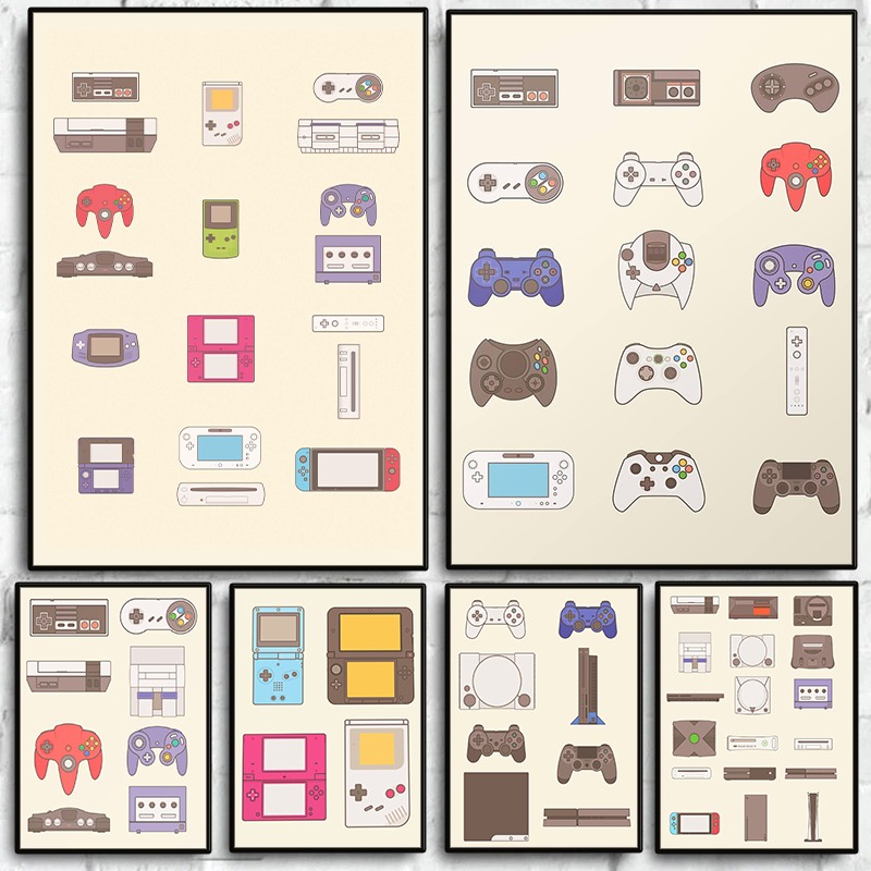 โปสเตอร์วิดีโอเกมแบบพกพาและคอน - Gaming Console In บทวิจารณ์และราคา